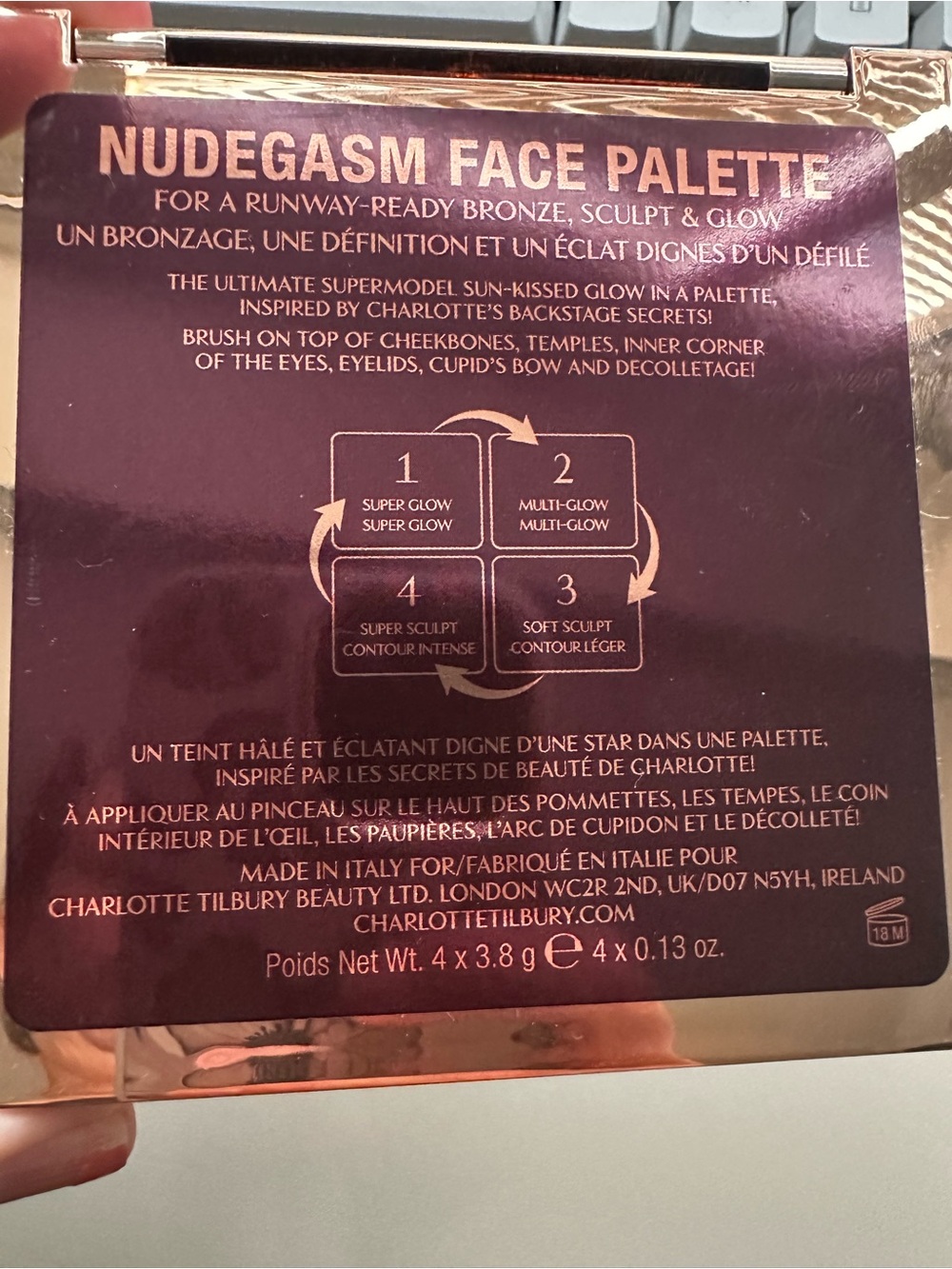 Charlotte Tilbury Nudegasm Face Palette - Picture 5 of 5